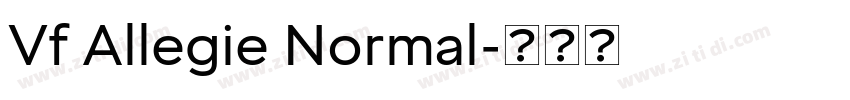 Vf Allegie Normal字体转换